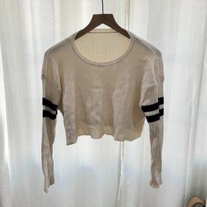 Brandy Melville Cream Cropped Sweater / Pullover